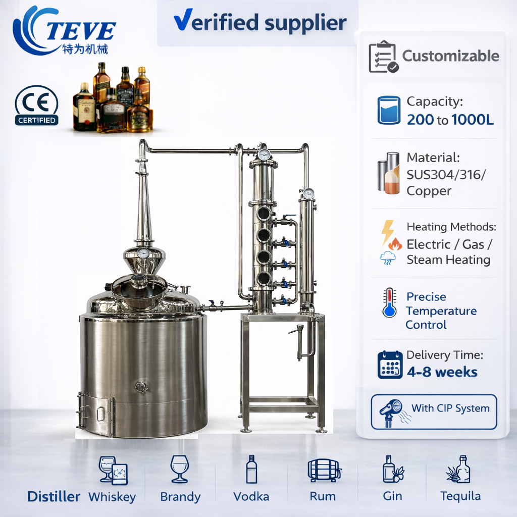 300L SUS304 Pot Still