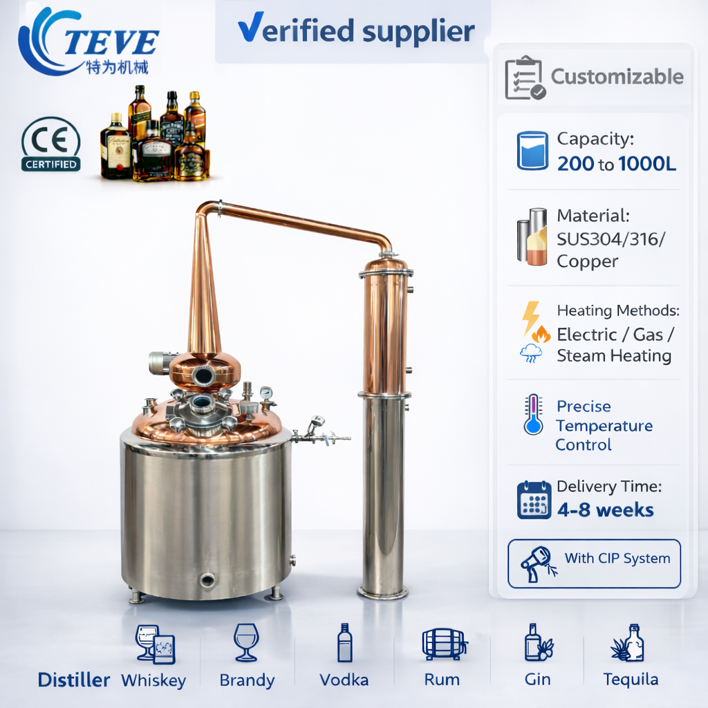 200L Copper Still For Whiksy